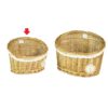 Cesta Pensile Con Pizzo E Decorazione Fiore Linea Lorraine Piccola